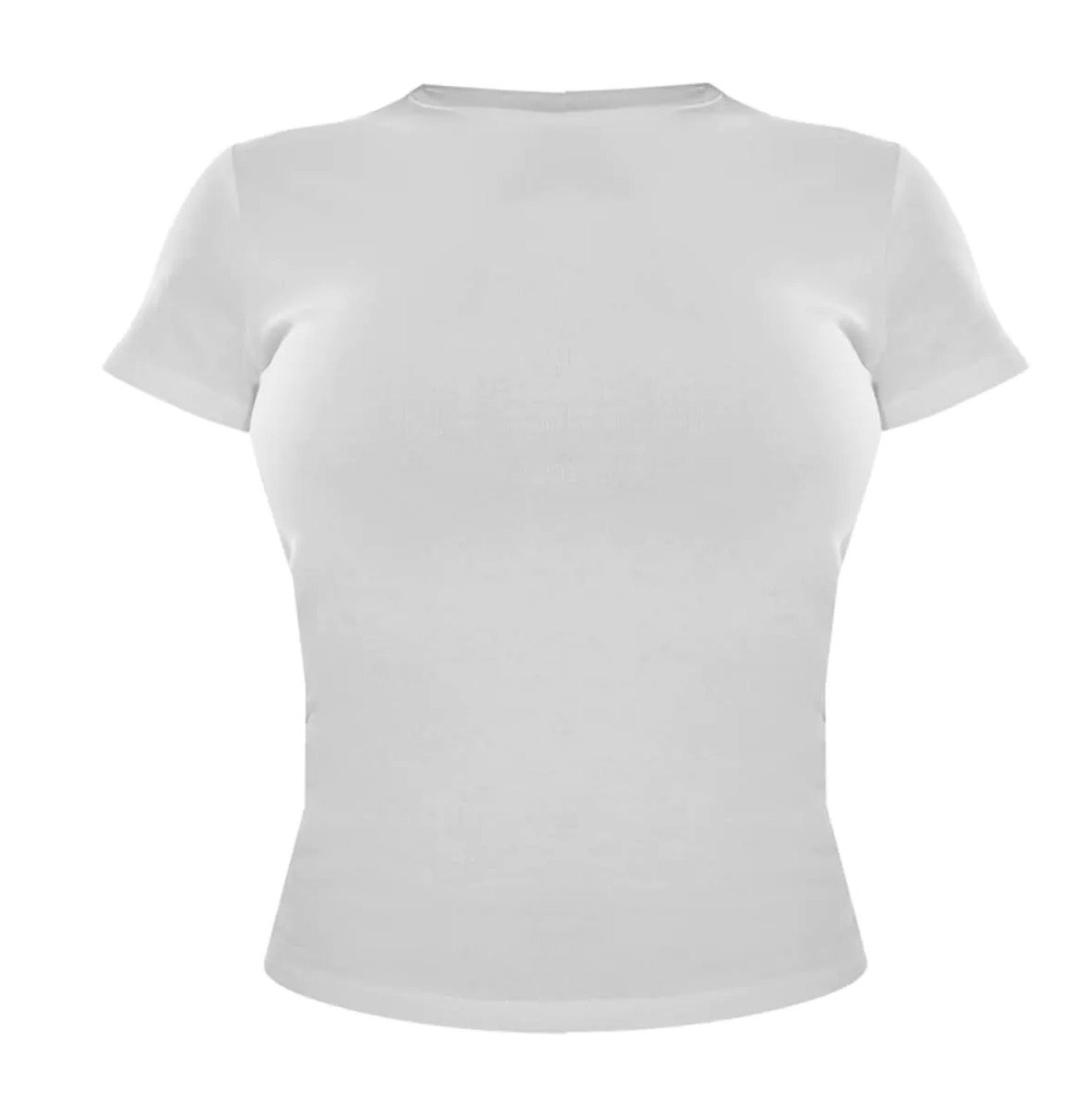 Crew Neck Crop T-shirt Women